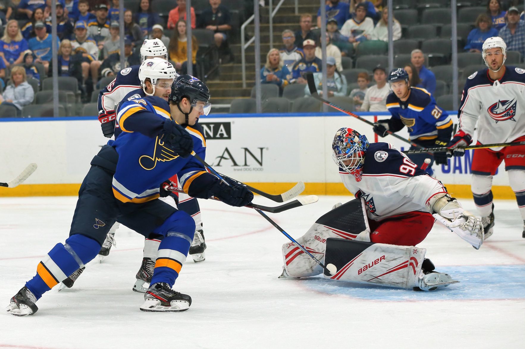 Columbus Blue Jackets vs the St. Louis Blues, pre-season